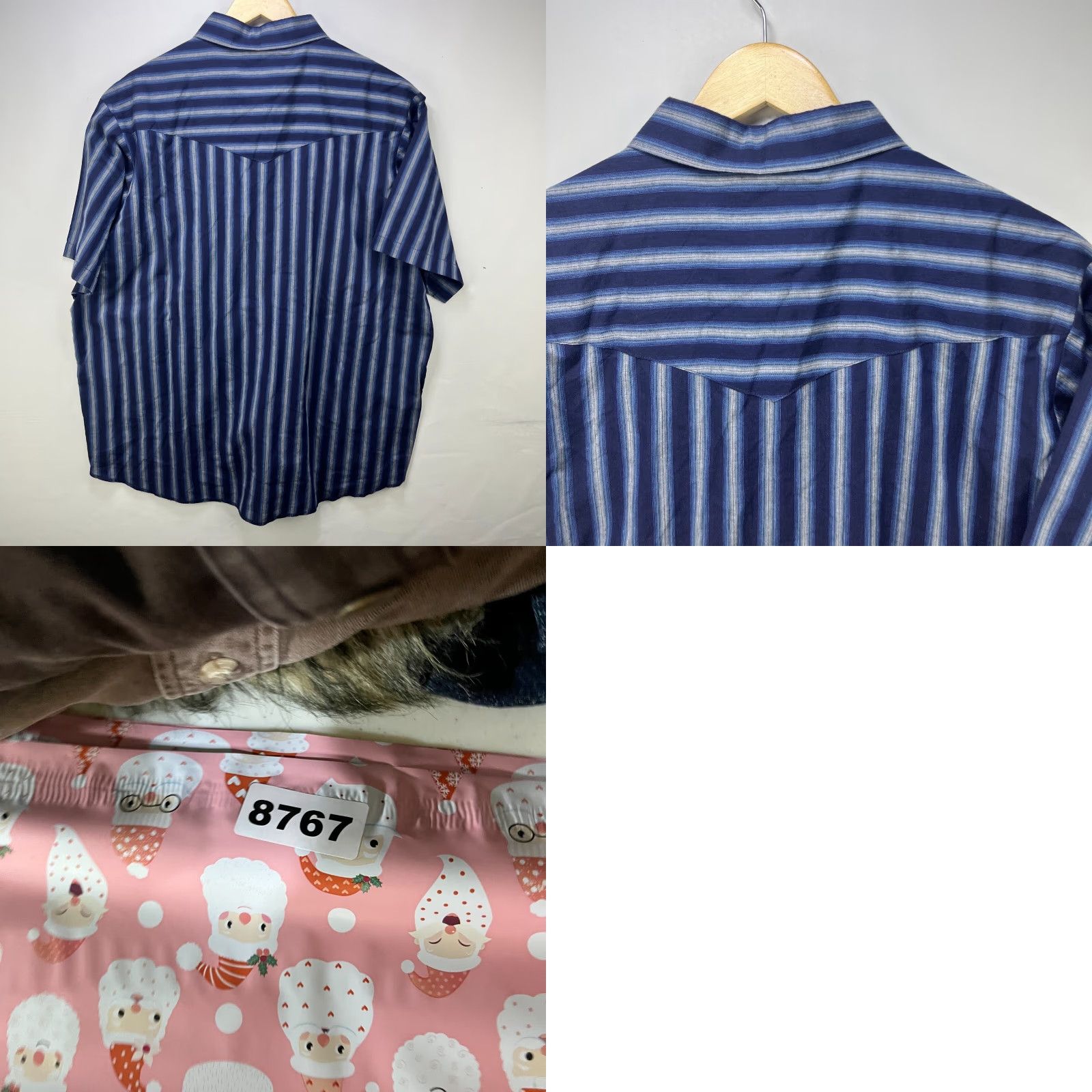 Wrangler VINTAGE Wrangler Pearl Snap Button-Up Short Sleeve Striped Shirt 1X Western Size US XL / EU 56 / 4 - 8 Thumbnail