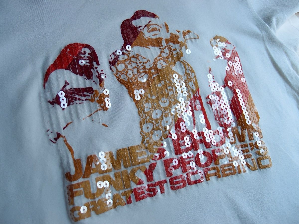 Other SORBINO James Brown “Funky People” Sequin Ringer T-Shirt Size US L / EU 52-54 / 3 - 6 Thumbnail