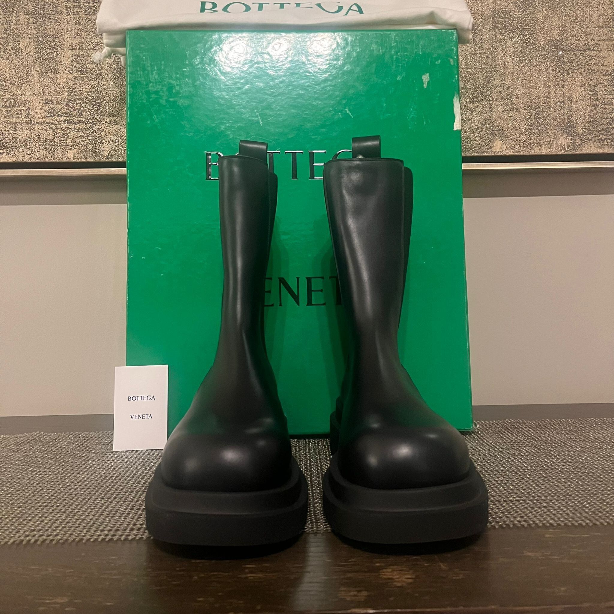 Bottega Veneta Shearling Lug Boots in Black Size US 10.5 / EU 43-44 - 6 Thumbnail