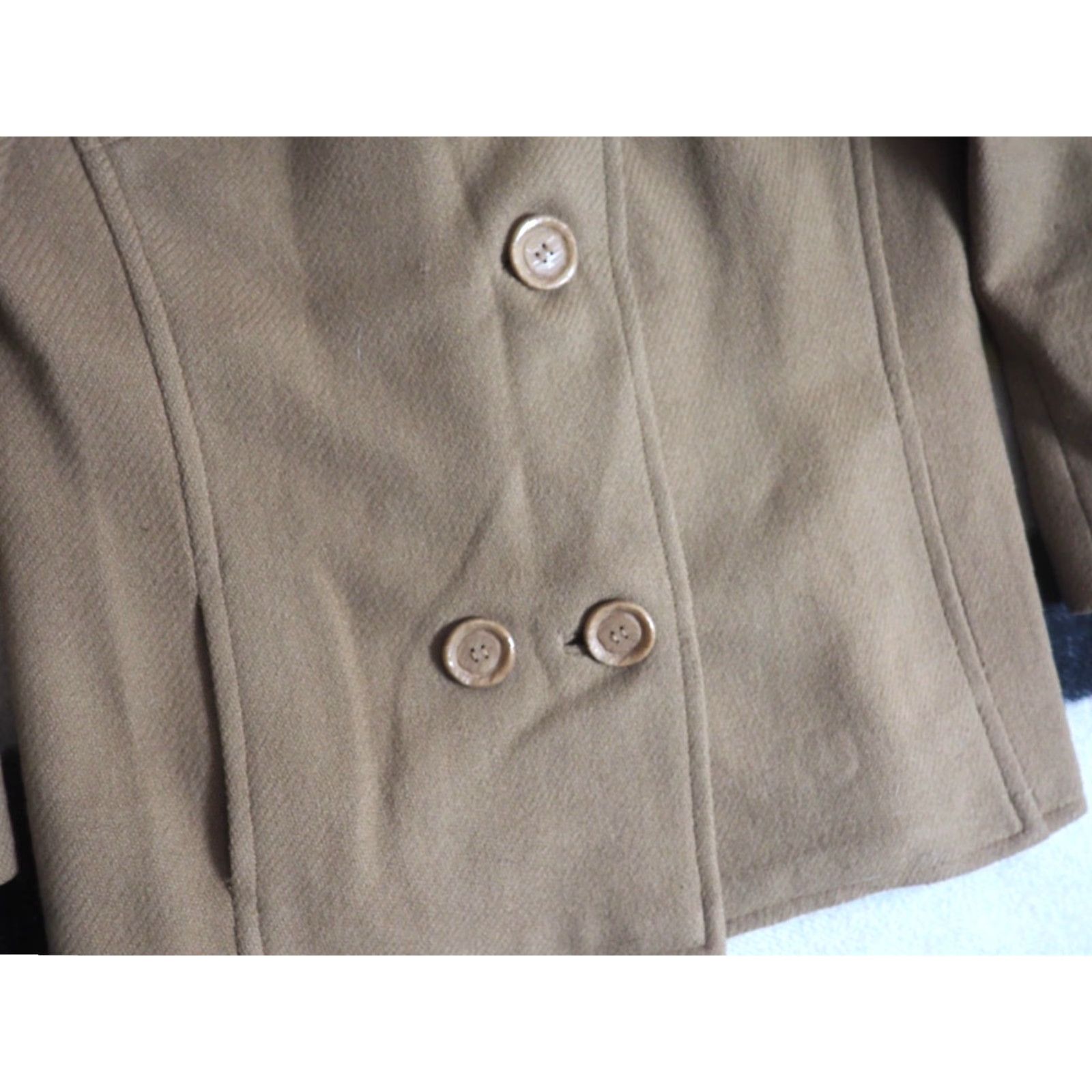 Vintage VINTAGE Whitley Peacoat Coat Womens S Brown Wool Lined 50s 60s Short Button4c Bohemian Fall Winter Spring Regular Mens Girls Size S / US 4 / IT 40 - 5 Thumbnail