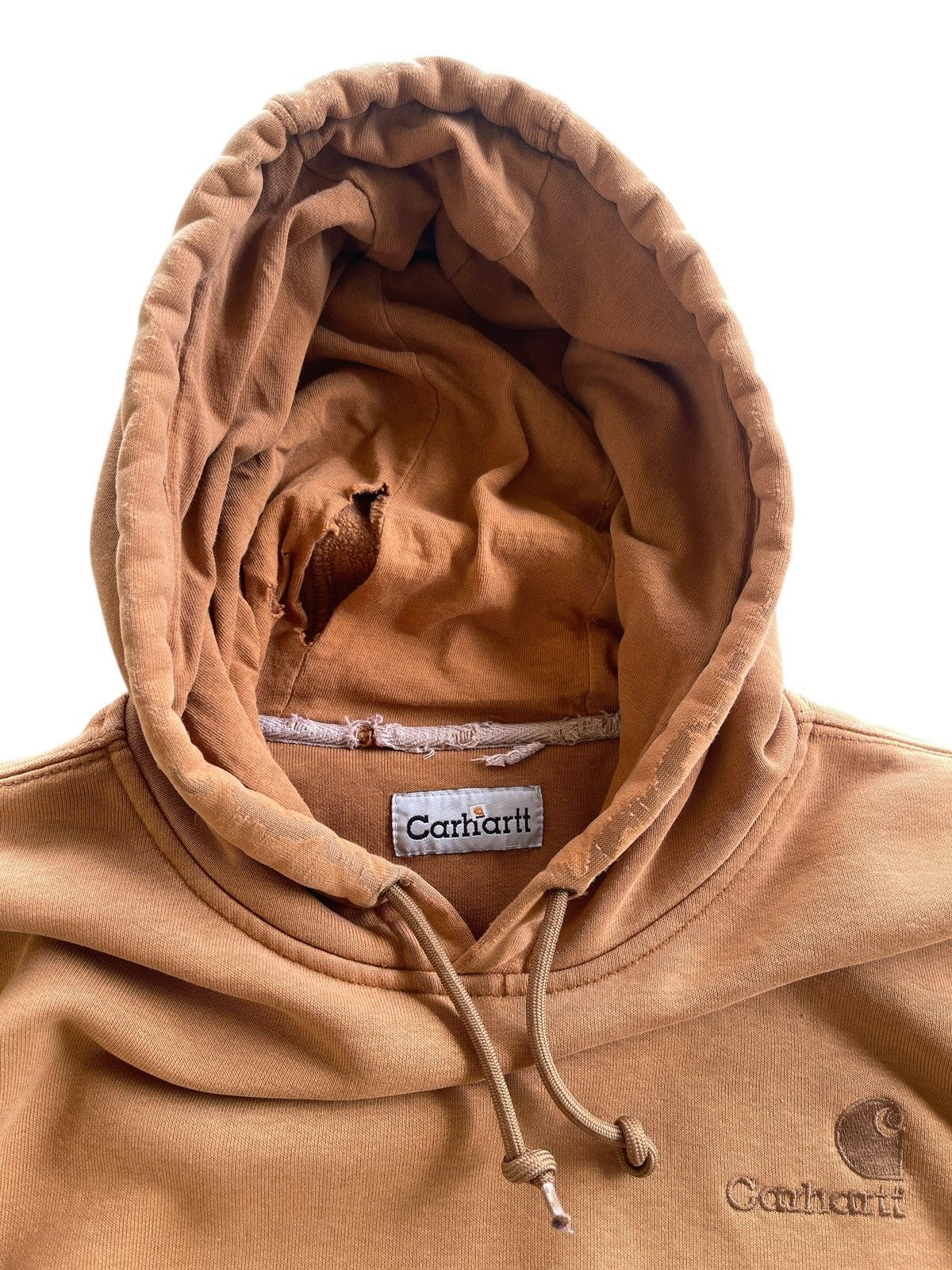 Carhartt Distressed Carhartt WIP Faded Brown Hoodies Size US XXL / EU 58 / 5 - 7 Thumbnail