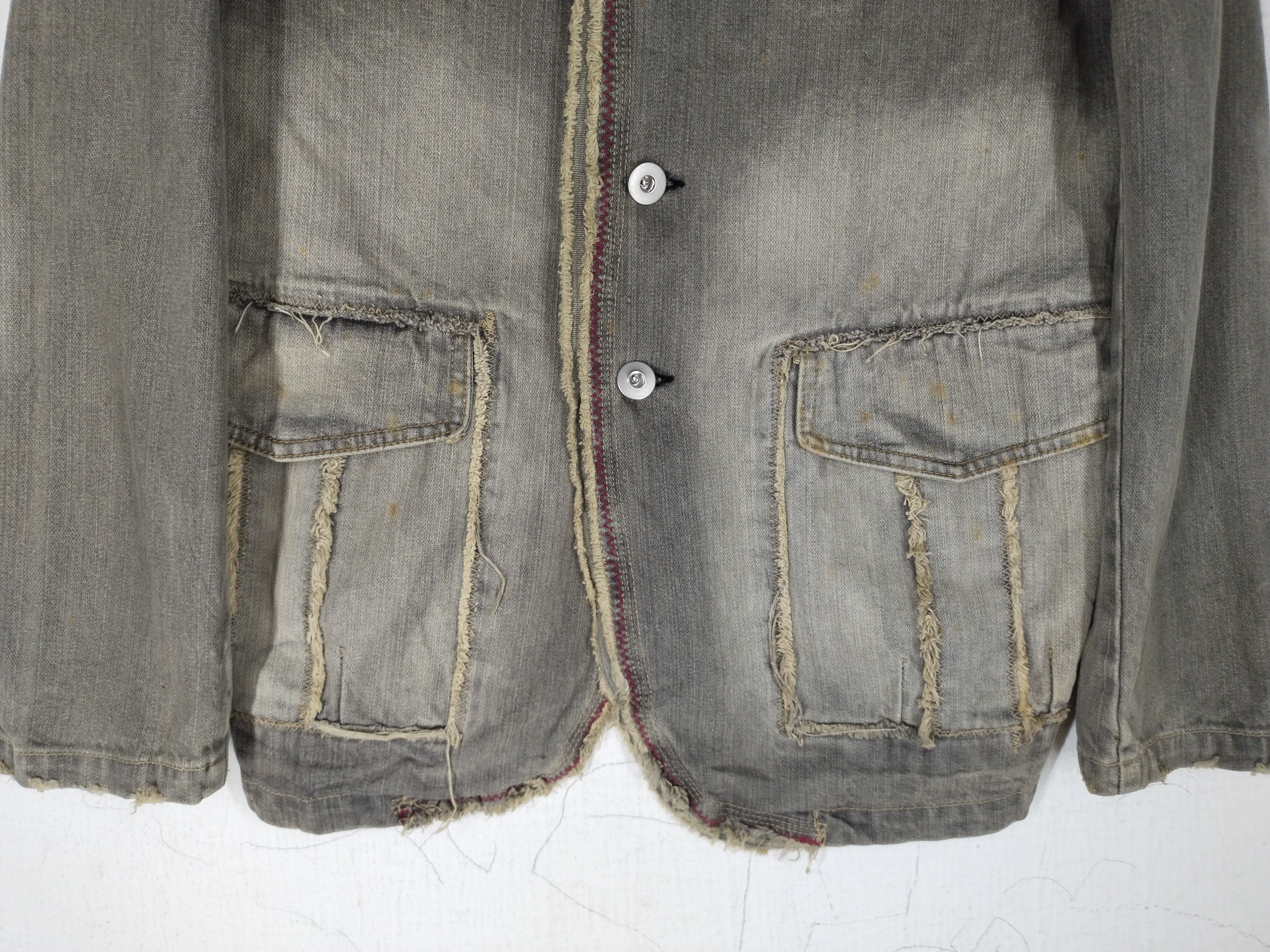 If Six Was Nine × Vintage Vintage Point Loma Denim Distressed Faded Jacket Rare Size US M / EU 48-50 / 2 - 5 Thumbnail