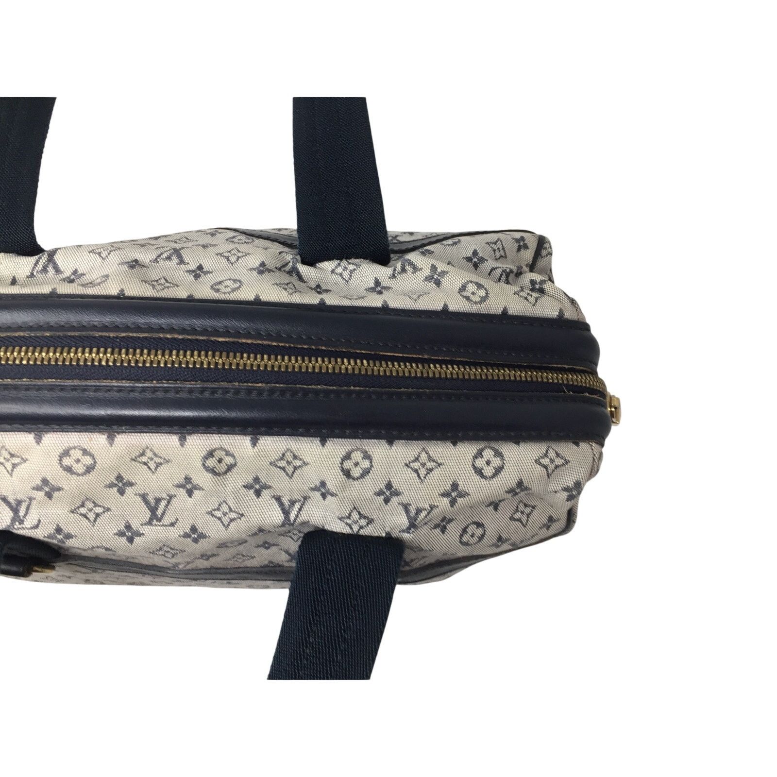 Louis Vuitton Louis‎ Vuitton Navy Monogram Mini Lin Josephine GM Satchel Size ONE SIZE - 16 Thumbnail