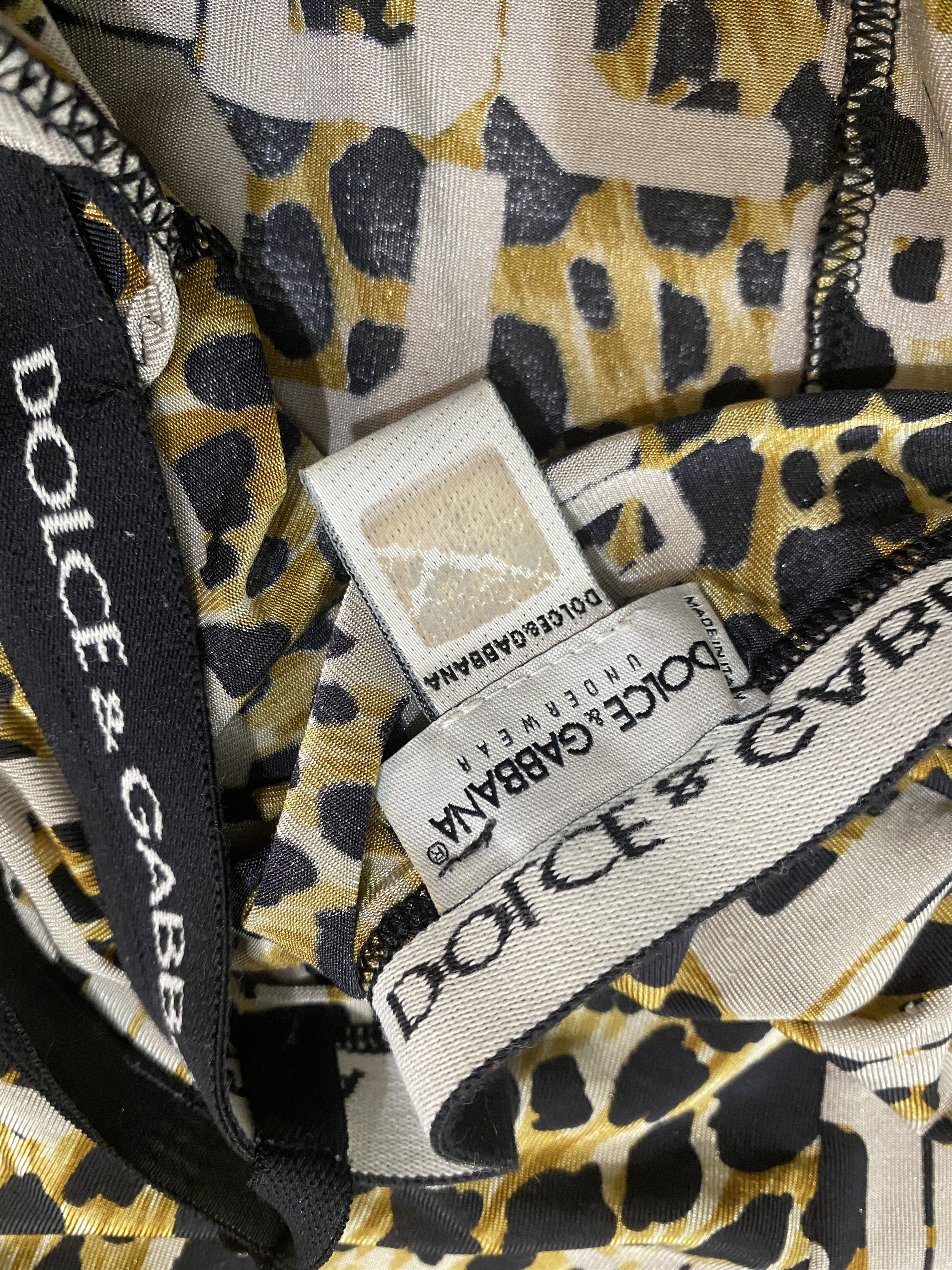 Dolce & Gabbana Dolce & Gabbana D&G Leopard Print X-small Small Top Size XS / US 0-2 / IT 36-38 - 10 Thumbnail