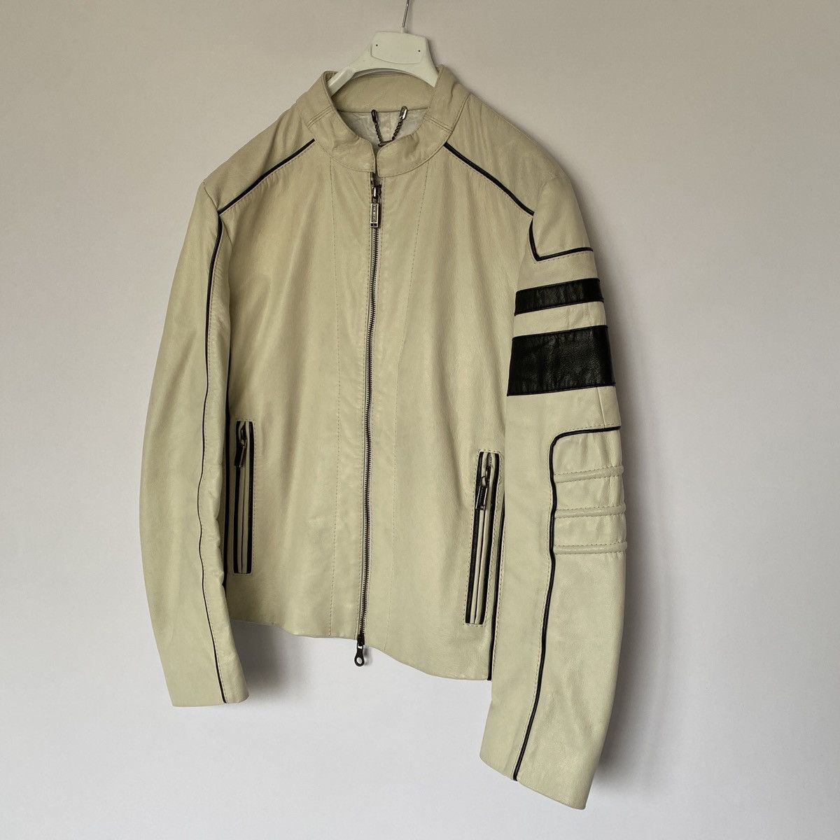 Dirk Bikkembergs Bikkembergs AvantGarde Real Leather Biker Jacket Size US M / EU 48-50 / 2 - 2 Thumbnail