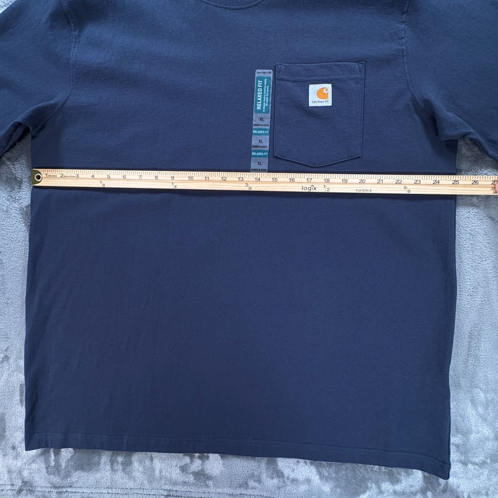 Carhartt Carhartt Pocket Short Sleeve T Shirt Men XL Relaxed Fit Navy Size US XL / EU 56 / 4 - 6 Thumbnail