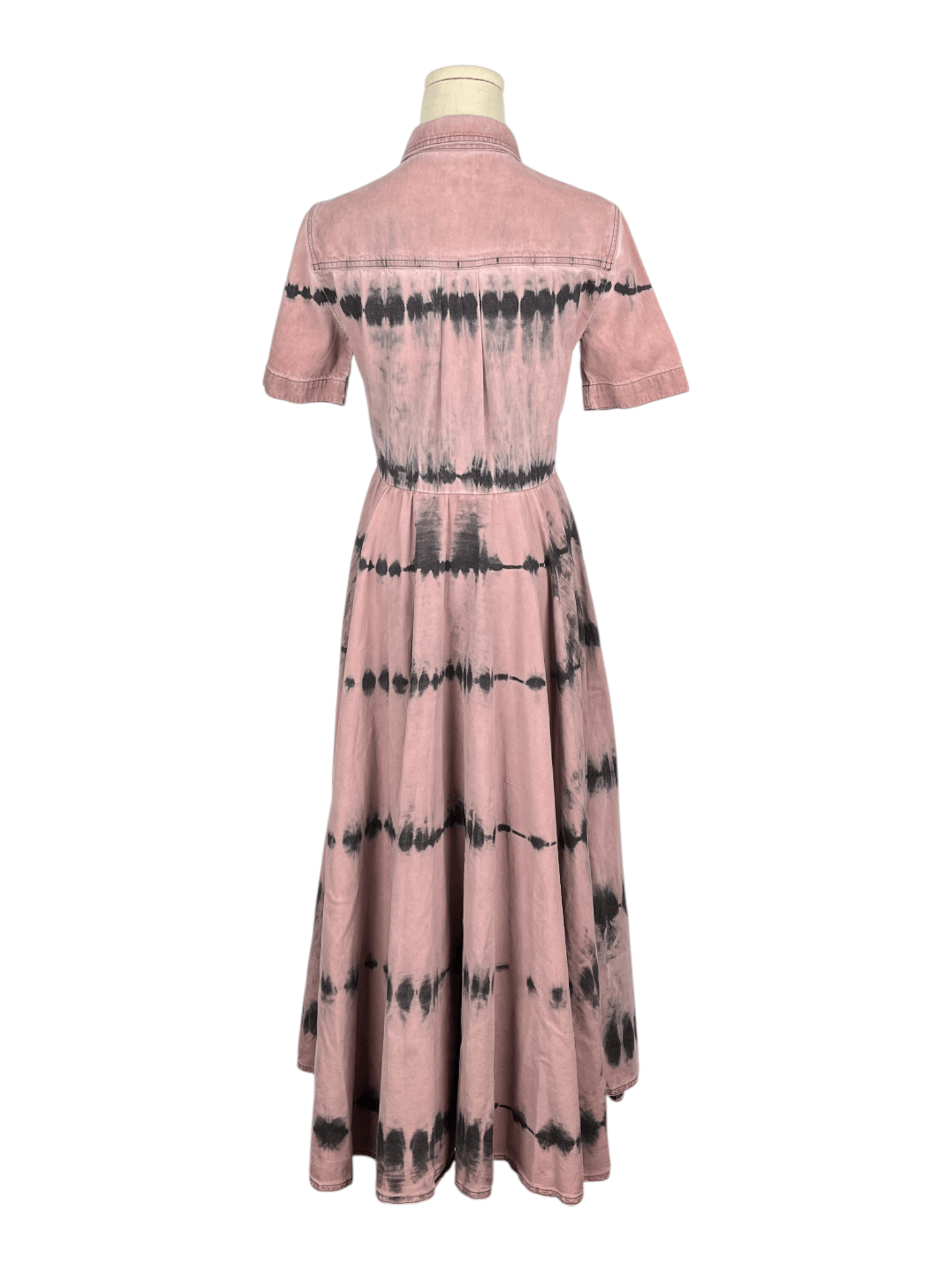 Dior Dirty Pink Tie-Dyed Dress With Signature Logo Size XS / US 0-2 / IT 36-38 - 2 Thumbnail