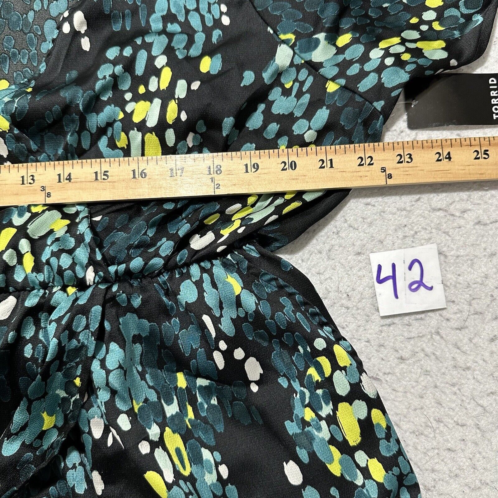 Other Torrid 1X 14-16 Midi Bubble Charm Flutter Sleeve Wrap Dress Size XL / US 12-14 / IT 48-50 - 10 Thumbnail