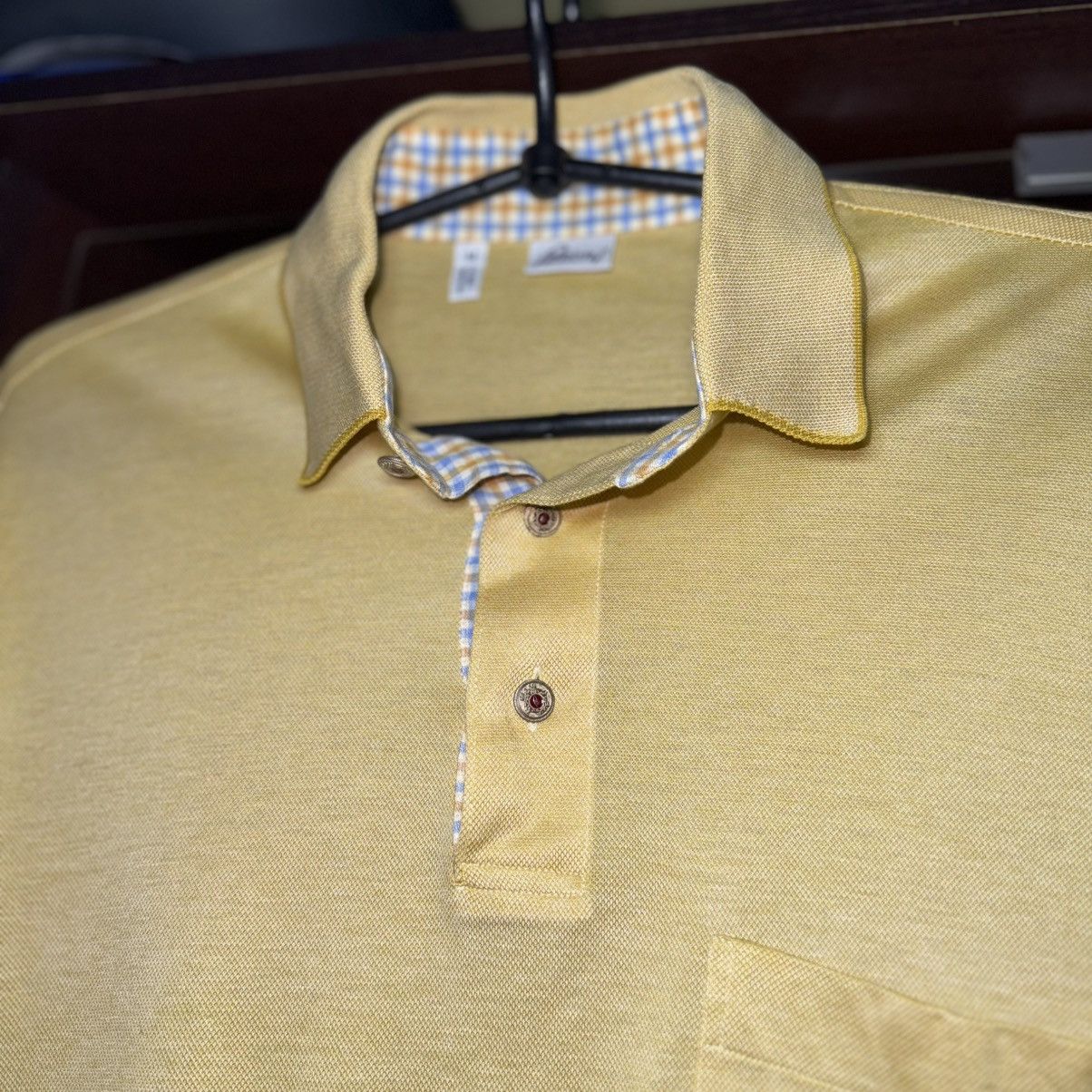 Brioni Vintage Brioni Gold Polo T-Shirt Old Money Size M Size US M / EU 48-50 / 2 - 3 Thumbnail