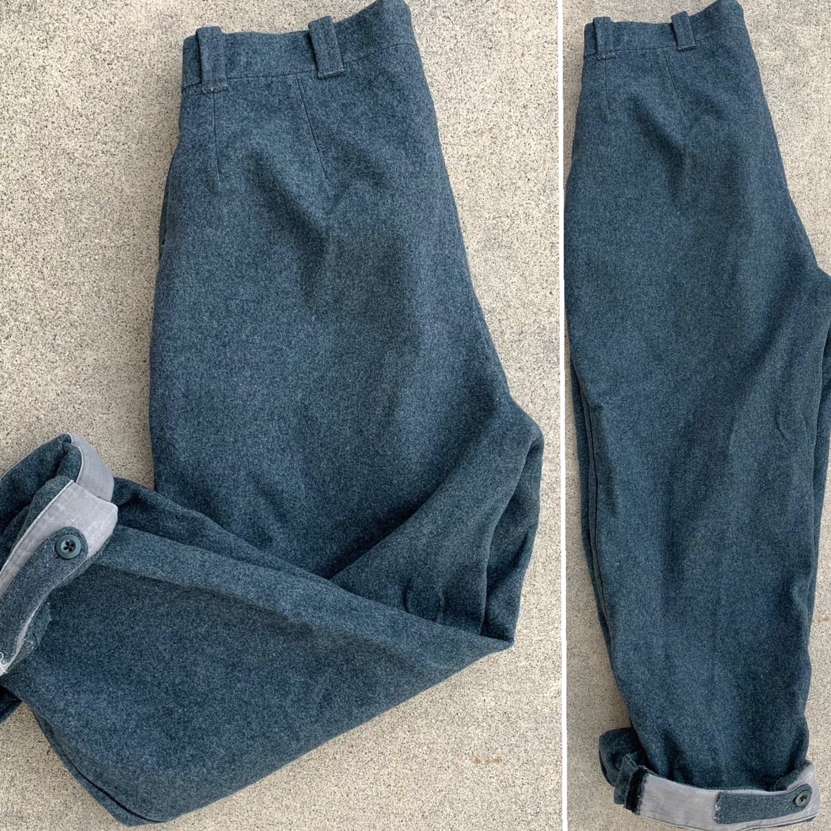 Vintage VINTAGE wool military pants button fly LU69 EX 40 70 (waist 30”) | Military | Pants | Adult | 30 | 100% Wool | Casual | Regular | United States | Mens Size US 30 / EU 46 - 5 Thumbnail