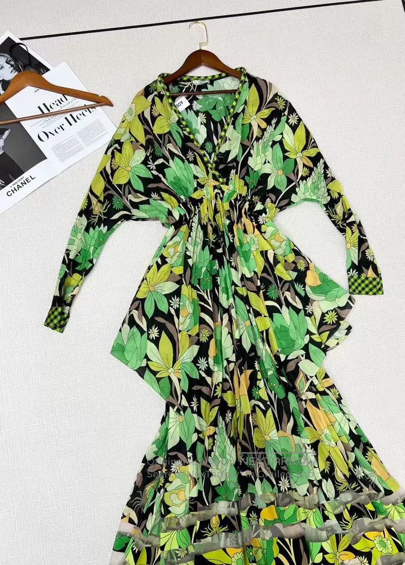 Fendi Fendi Show Model Flower Printed Long Dress Size XS / US 0-2 / IT 36-38 - 3 Thumbnail