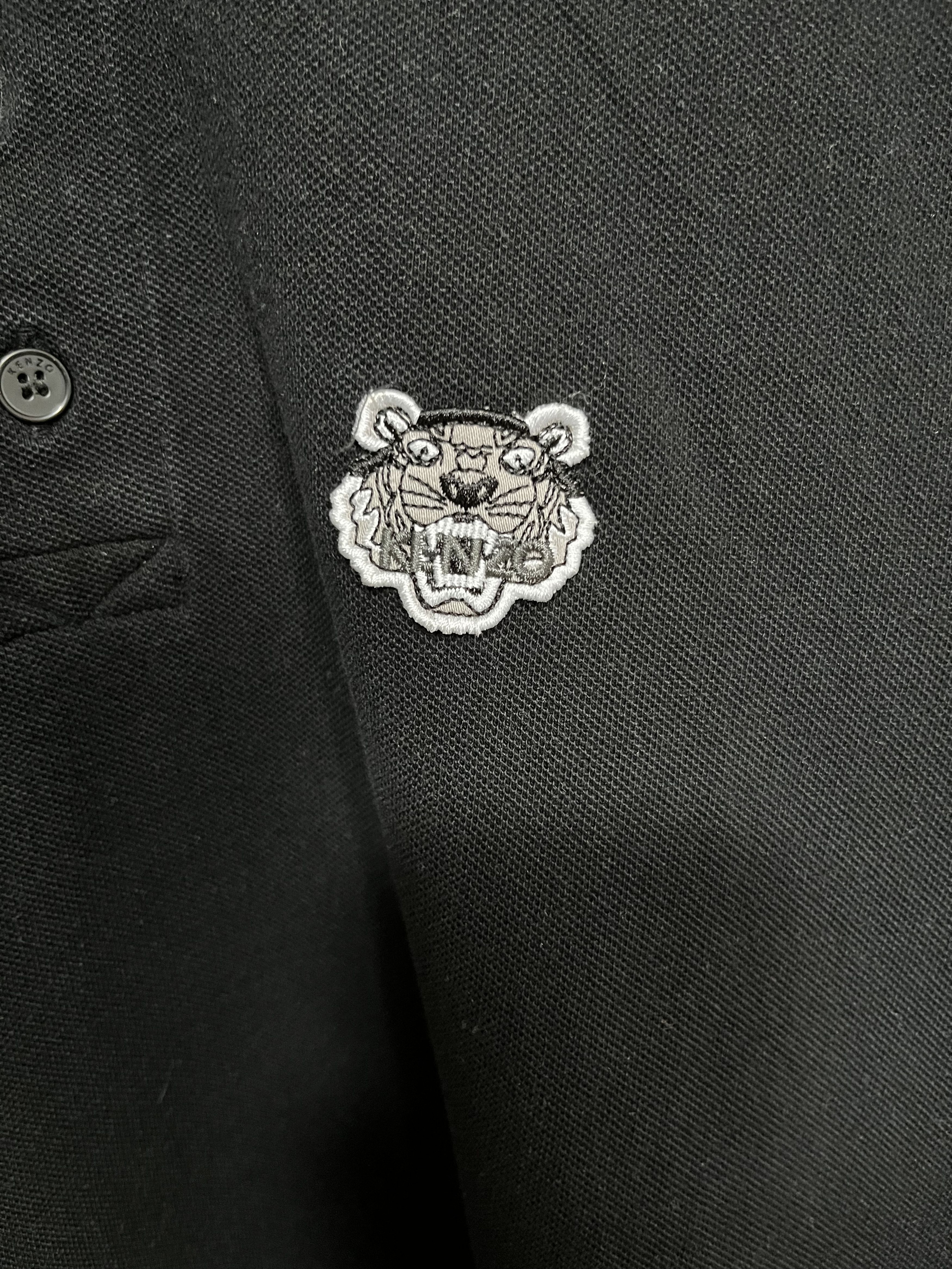 Kenzo Kenzo Paris Tiger Crest Polo - Black (M) Size US M / EU 48-50 / 2 - 2 Thumbnail
