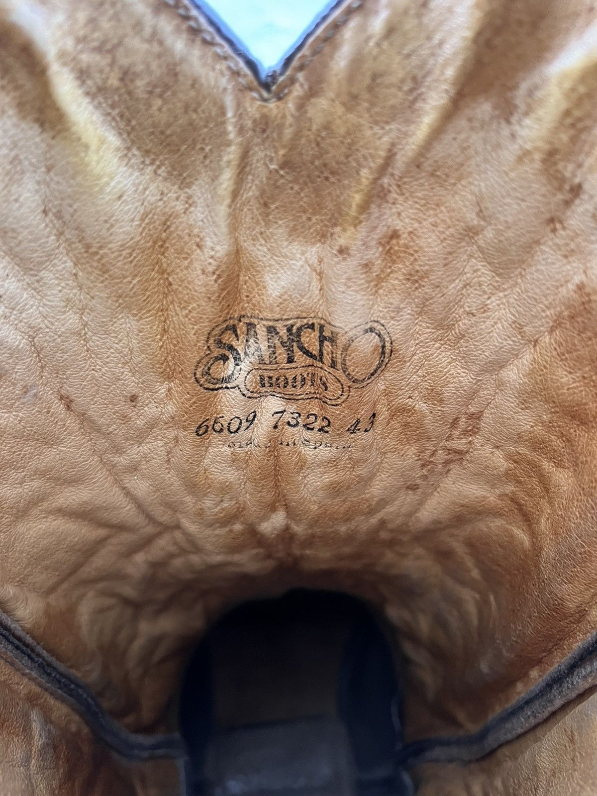 Cowboy Equipment Vintage Sancho Leather Western Cowboy Boots Rare AvantGarde Size US 8 / EU 41 - 20 Thumbnail
