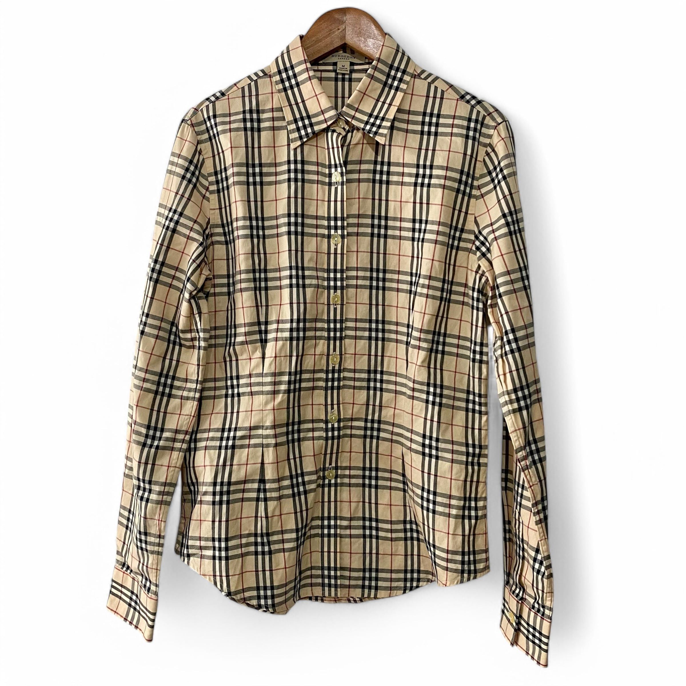 Burberry Burberry Long Sleeve Shirts Nova Check Plaid Size M / US 6-8 / IT 42-44 - 1 Thumbnail