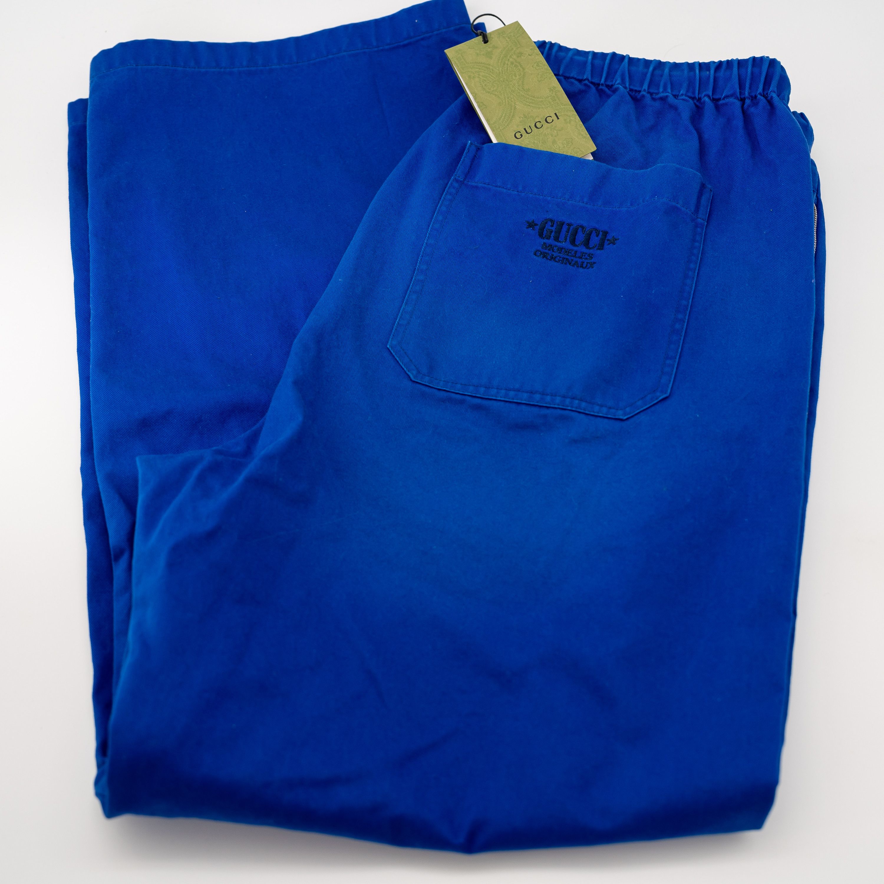 Gucci 52 XL - Gucci Blue Pants Trousers Drawstring Cotton Drill Size US 36 / EU 52 - 5 Thumbnail