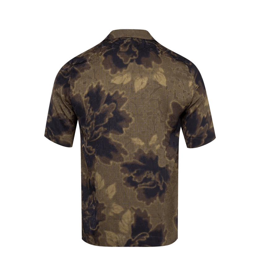 Dries Van Noten o1h1sh11224 Floral Jacquard Camp Shirt in Brown Size US M / EU 48-50 / 2 - 2 Thumbnail