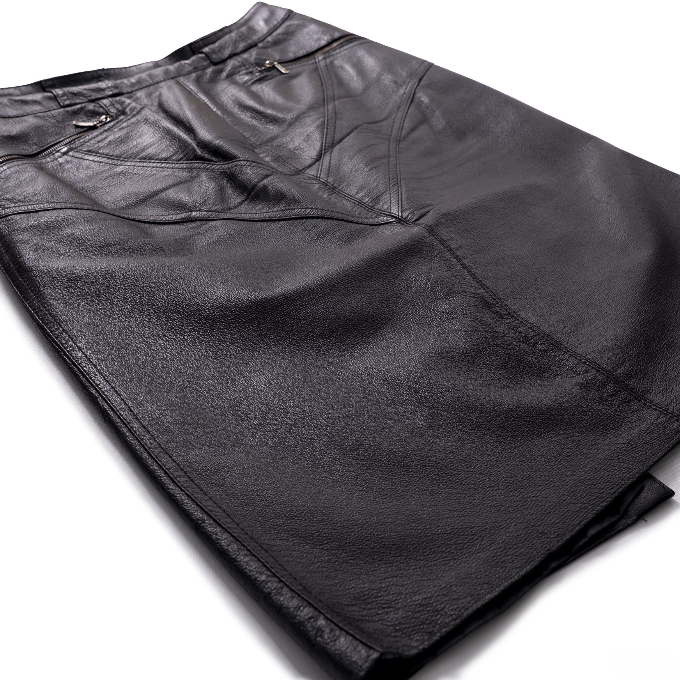 Other Vintage Leather Skirt Size 27" / US 4 / IT 40 - 1 Thumbnail