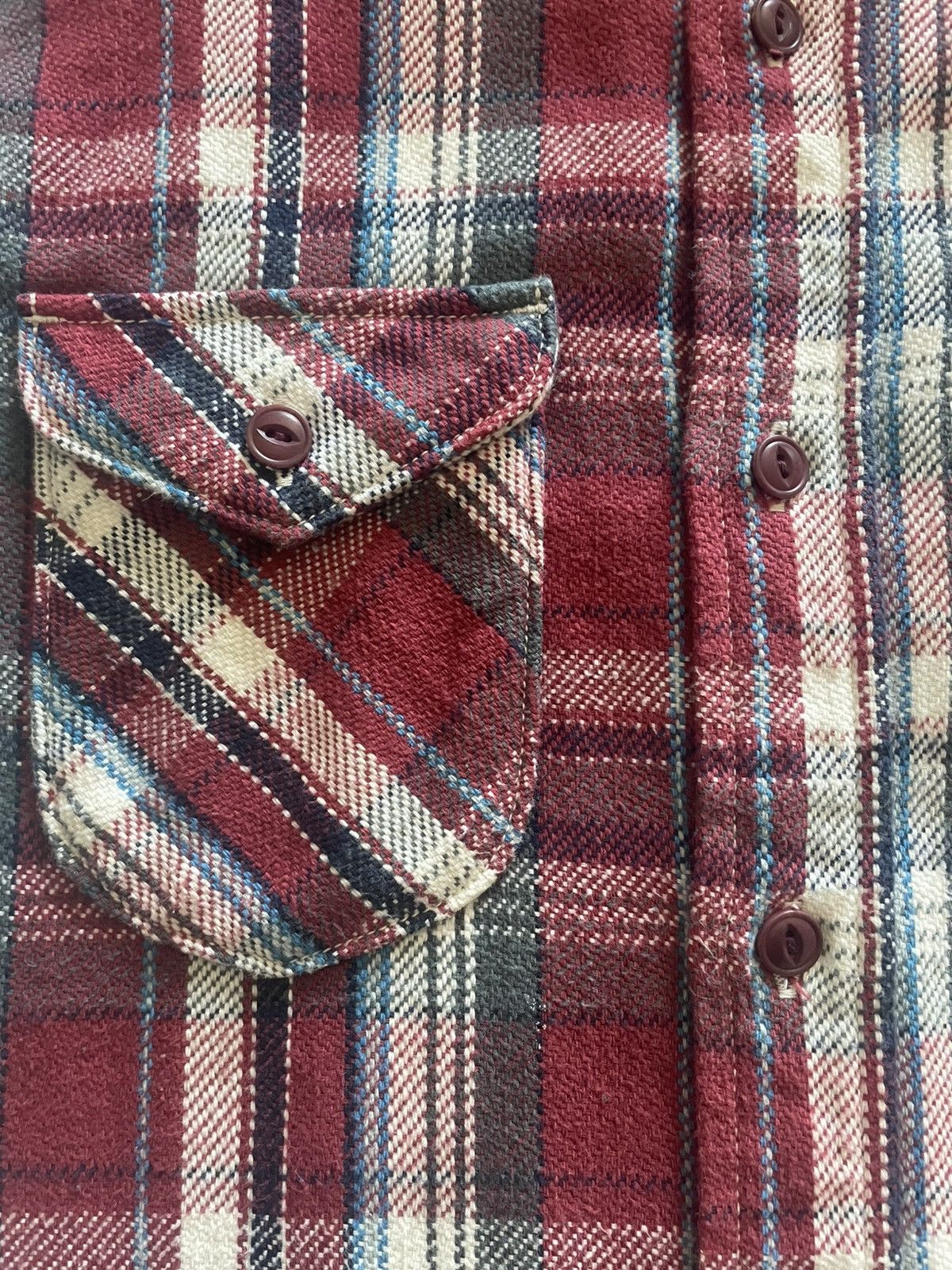 UES Japan UES Heavy Flannel Shirt - Red Size US S / EU 44-46 / 1 - 10 Thumbnail