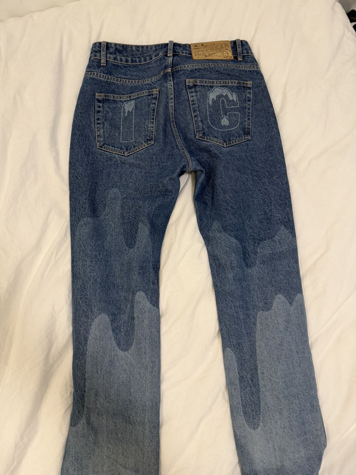 Billionaire Boys Club BBC denim drip jeans Size US 32 / EU 48 - 2 Thumbnail