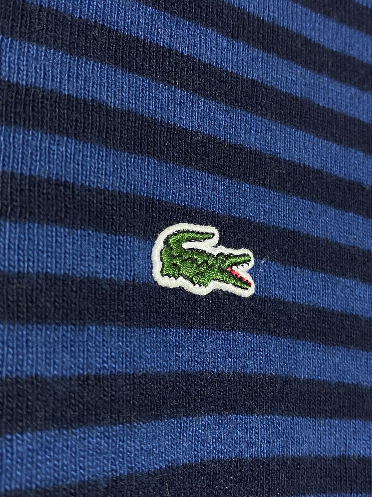 Lacoste 🔥 LACOSTE STRIPED CREWNECK SWEATSHIRT 90s MINIMAL VIBES Size US XXL / EU 58 / 5 - 4 Thumbnail