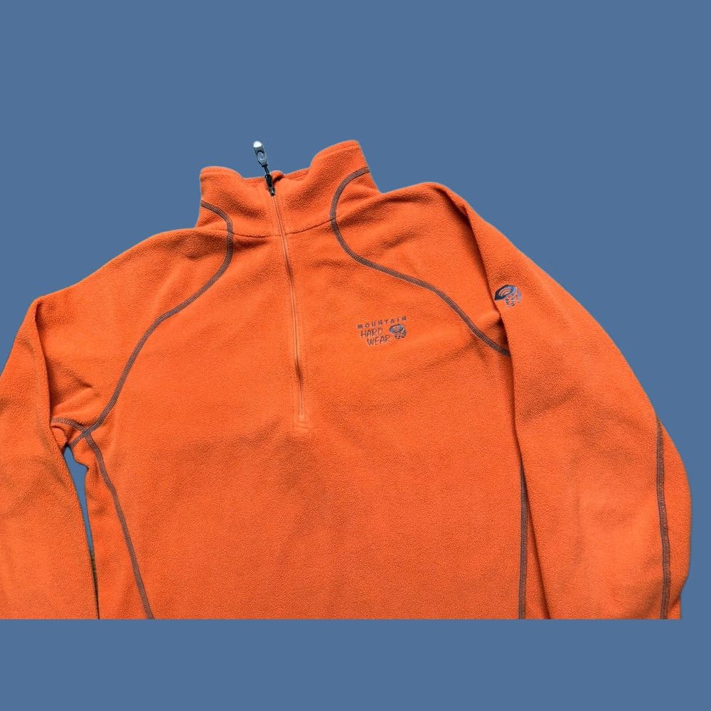 Mountain Hardwear Mountain Hardwear Men L Orange Fleece 1/4 Zip Pullover Polartec Lightweight Shirt Adult Large Orange Logo Pattern 90s Hunting Outdoor Travel Mens Size US L / EU 52-54 / 3 - 1 Thumbnail
