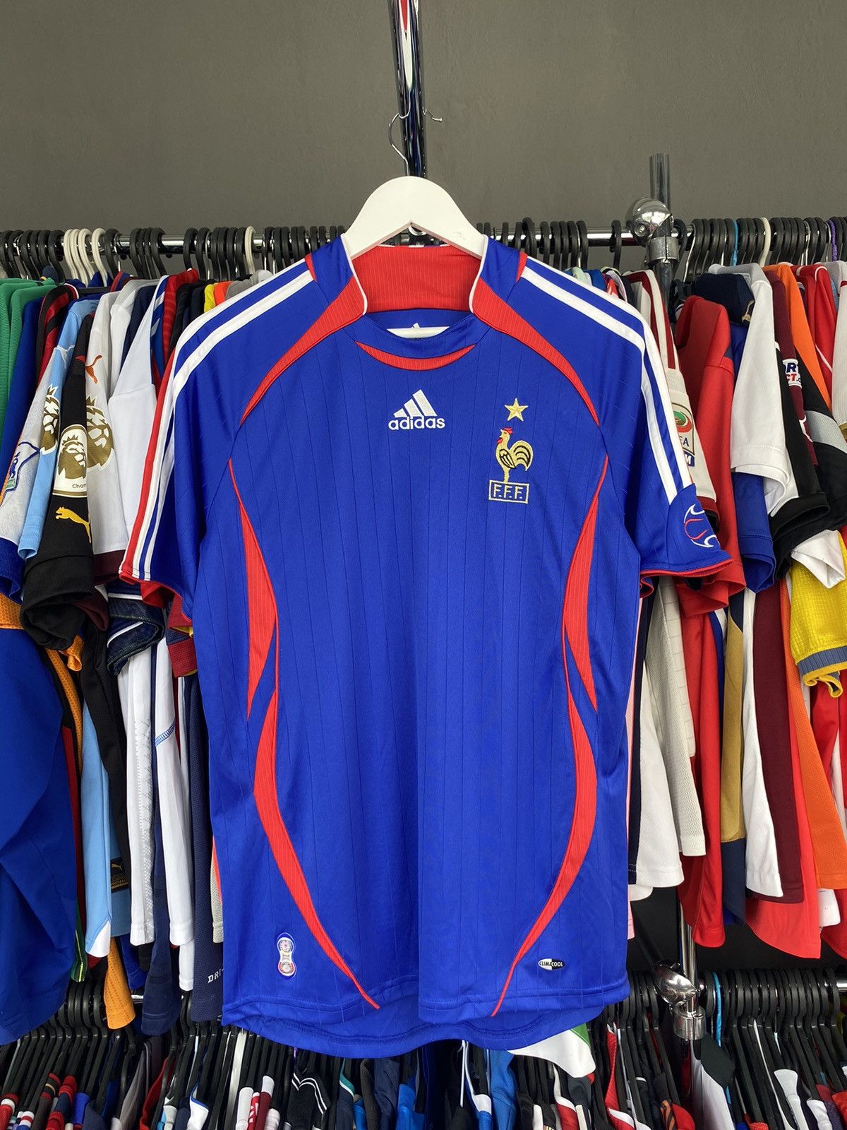 2006/07 ADIDAS FRANCE HOME KIT SOCCER FOOTBALL JERSEY SHIRT