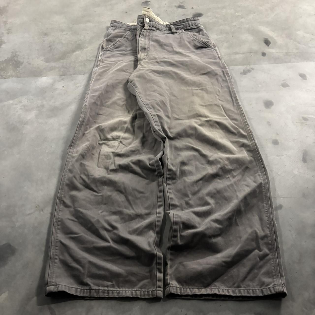 Vintage Crazy Vintage Y2K/2000s Baggy Faded Grey Skater Carpenter Pants! 36x32 Size US 36 / EU 52 - 3 Thumbnail