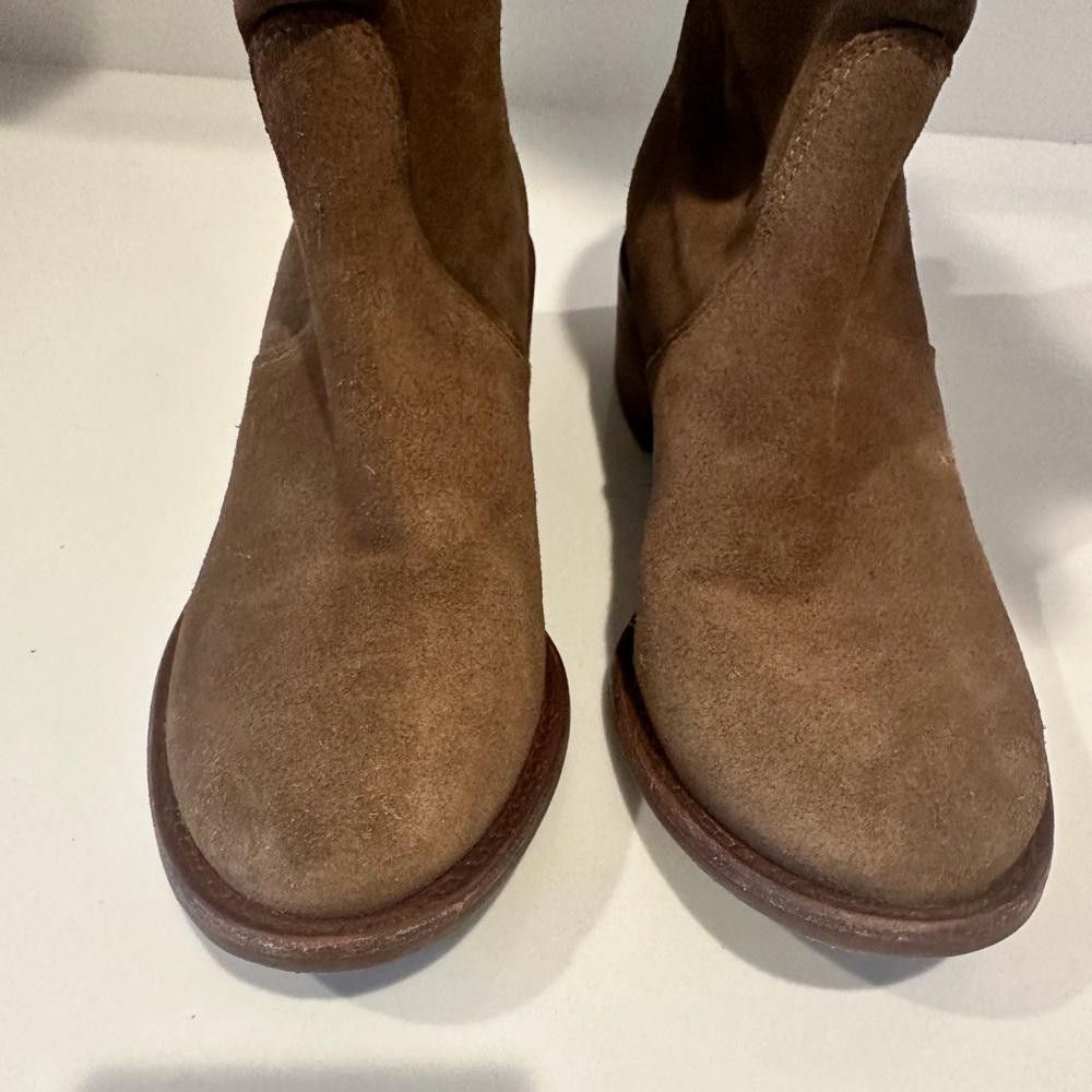 Tory Burch Tory Burch Siena Brown Suede Leather Ankle Boots 7 Size US 7 / IT 37 - 6 Thumbnail