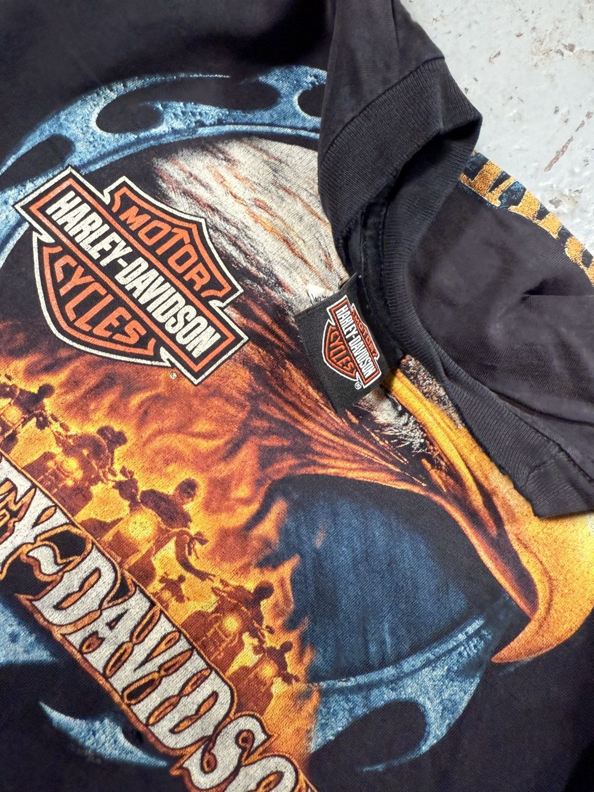 Vintage Vintage Harley Davidson Neo Tribal Tee Size US M / EU 48-50 / 2 - 4 Thumbnail
