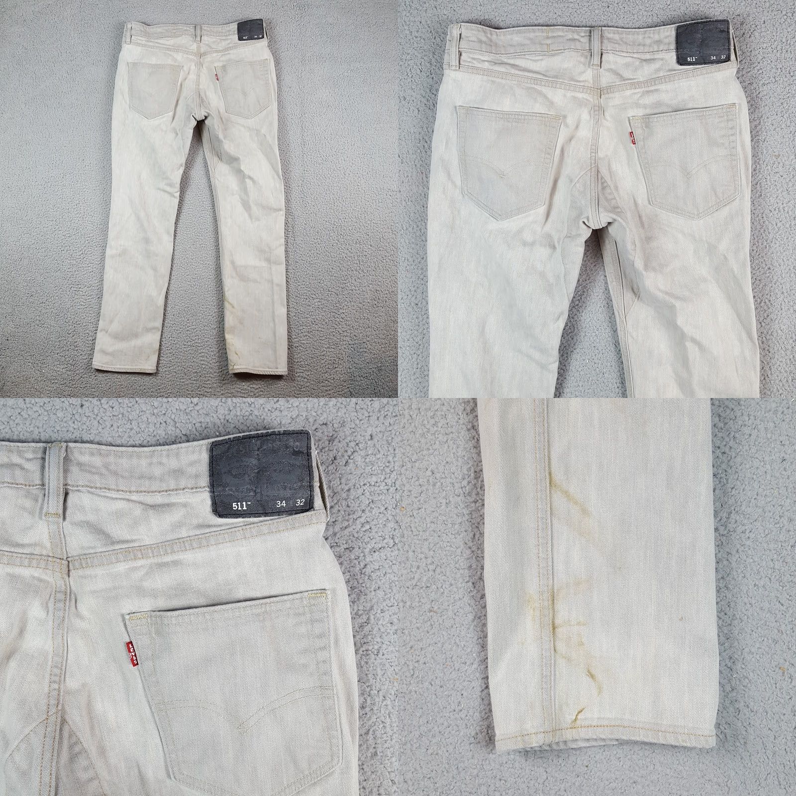 Levi's VINTAGE Levi's 511 Slim Denim Jeans Gray 34x32 Men Size US 34 / EU 50 - 8 Thumbnail