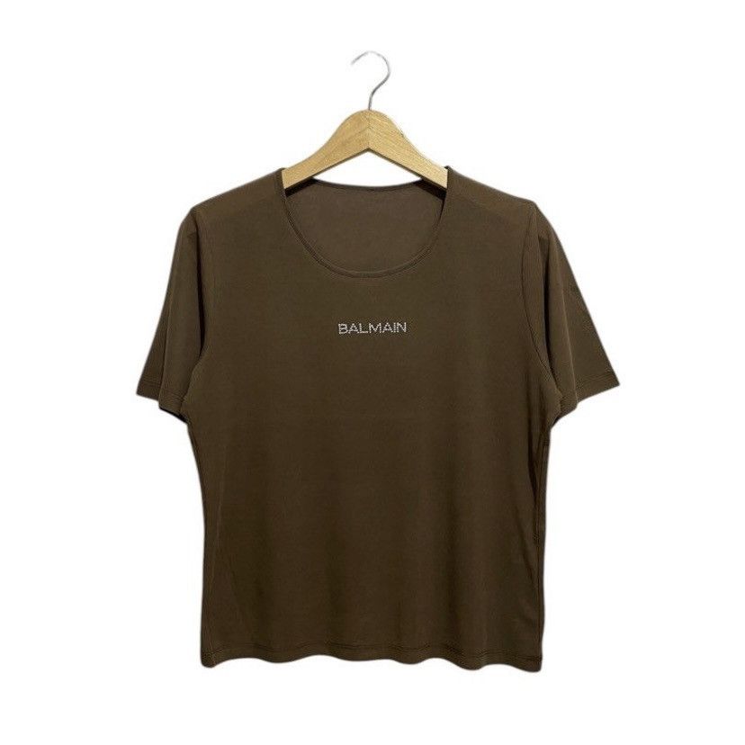 Balmain Vintage Balmain Mesh Crop tshirt Size M / US 6-8 / IT 42-44 - 1 Thumbnail