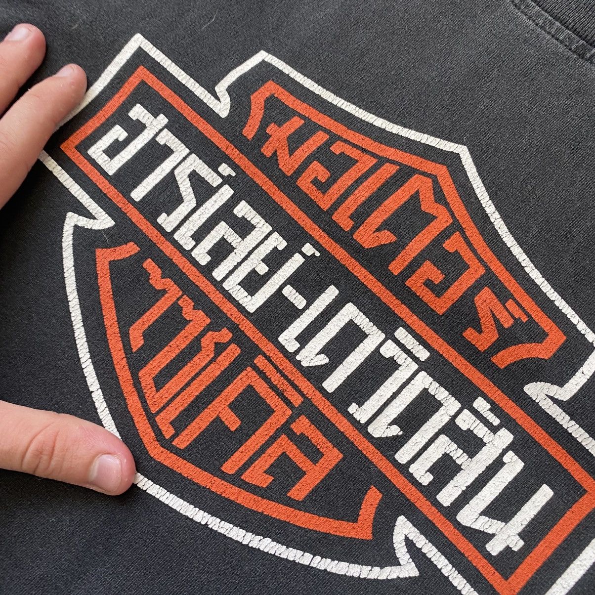 Harley Davidson Vintage Harley Davidson Big Logo y2k Graphic 90’s tee Size US XXL / EU 58 / 5 - 3 Thumbnail