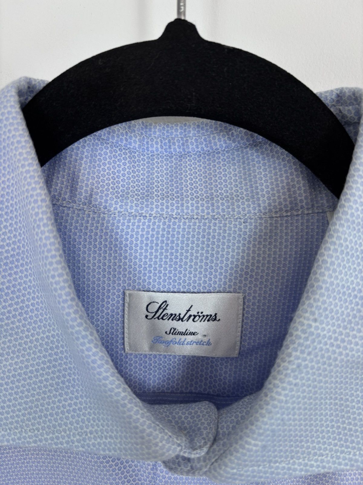 Strenstroms Stenstroms Men’s Slimline Twofold Stretch Button Up Shirt Size US L / EU 52-54 / 3 - 10 Thumbnail