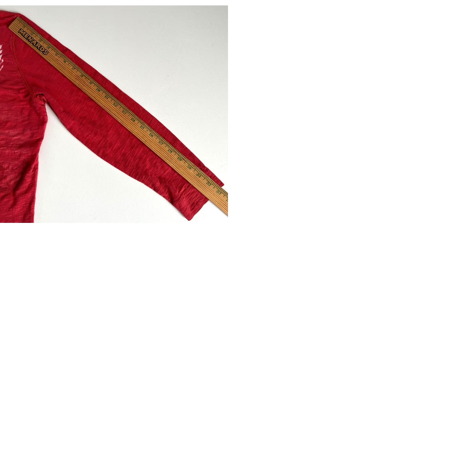 Vintage Lauren Jeans Co. Ralph Lauren Women's Long Sleeve Henley Shirt 1X Brick Red Cotton T-Shirt Casual Women Gly Gender: Womens Size XL / US 12-14 / IT 48-50 - 9 Thumbnail