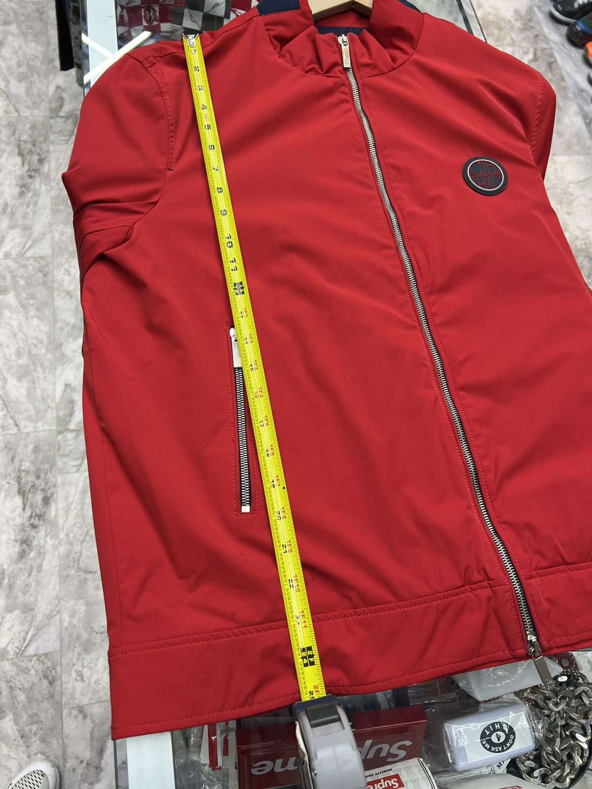 Carolina Herrera Carolina Herrera Red Zip Jacket Size US L / EU 52-54 / 3 - 16 Thumbnail