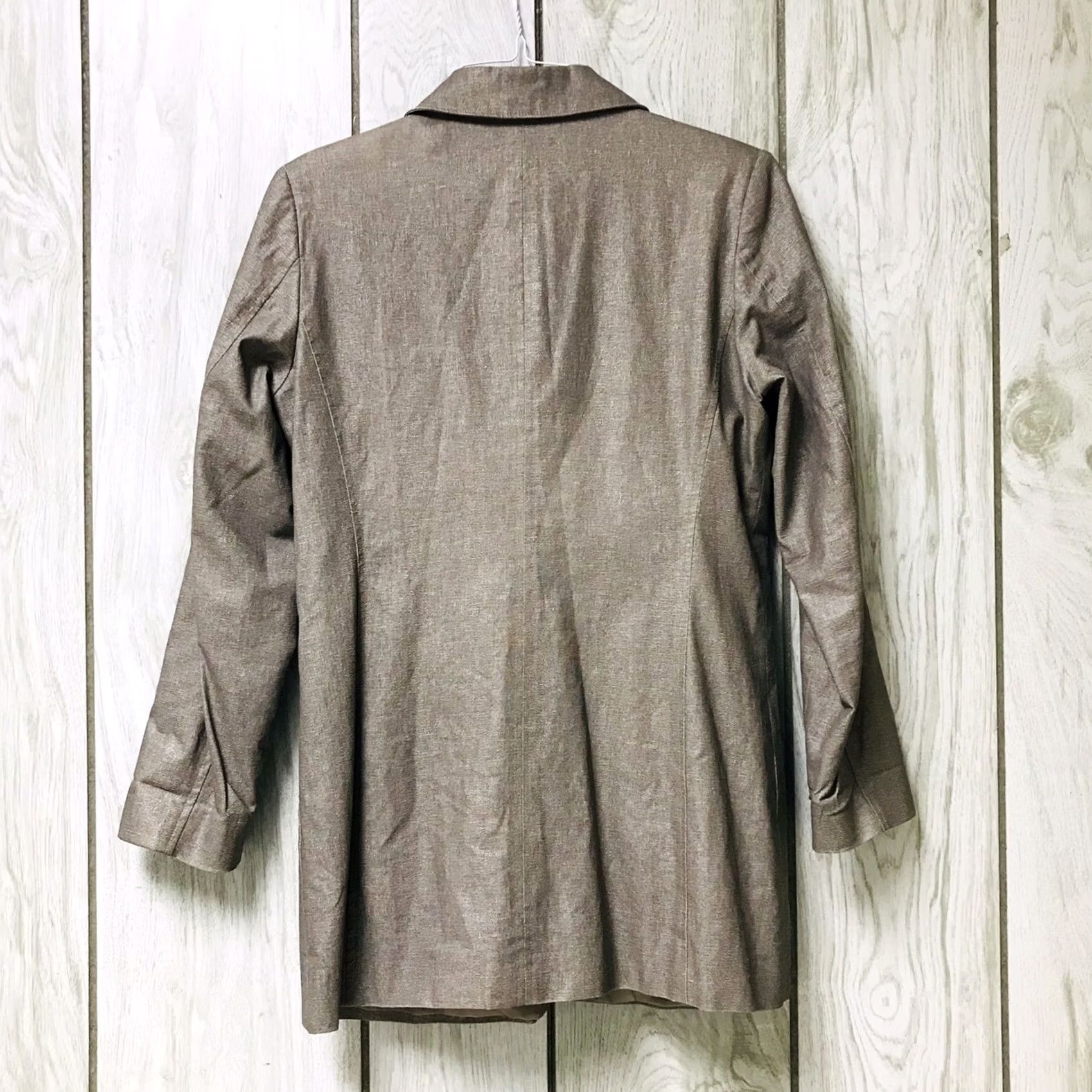 Vintage VINTAGE Bernardo Women Tan Variegated Button Up Long Sleeve Overcoat Jacket S Size S / US 4 / IT 40 - 2 Thumbnail