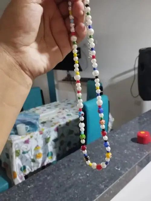 Other Colorful Glass Crystal Beads Pearl Necklace Size ONE SIZE - 2 Thumbnail