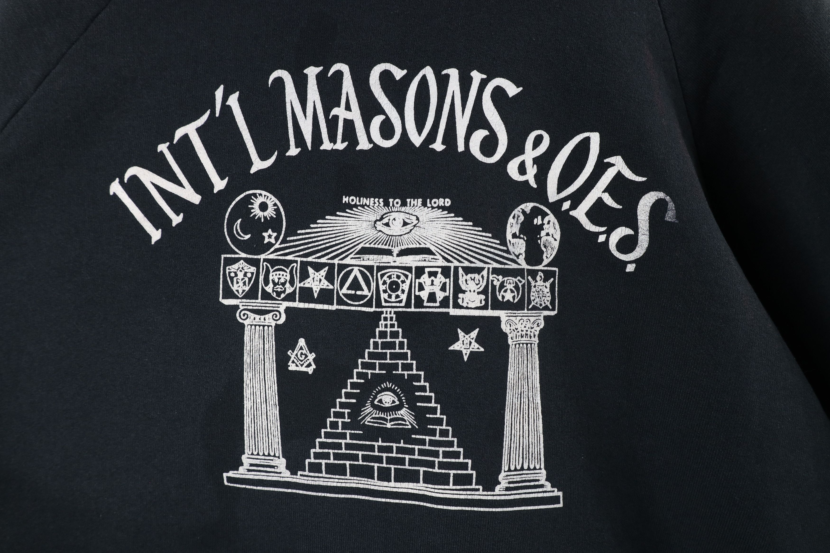 Vintage Vintage 90s Masons & OES Freemasons Sweatshirt USA Size US XXL / EU 58 / 5 - 10 Thumbnail