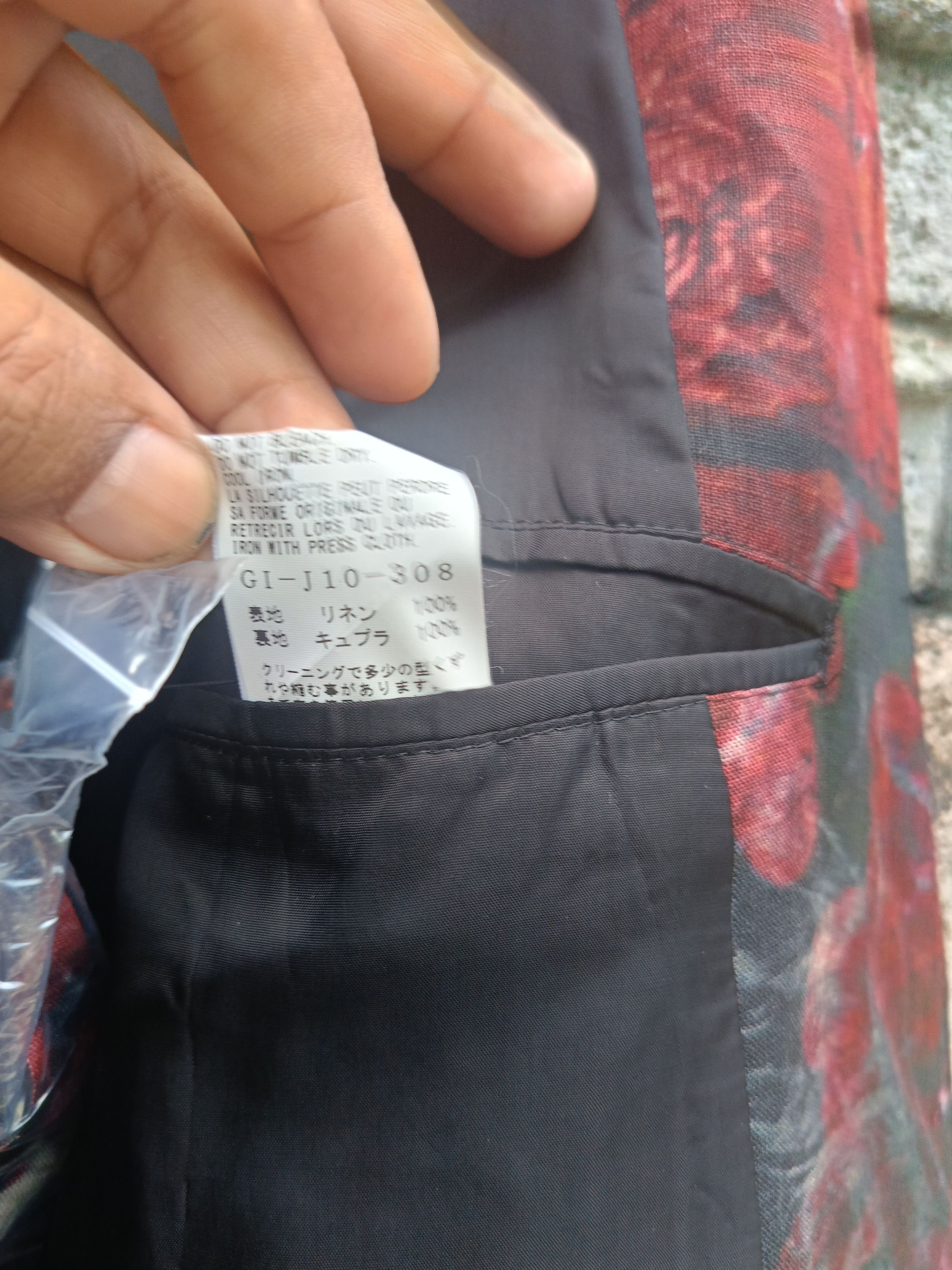 Ground Y SS2023 GROUNDY BY YOHJI YAMAMOTO FIREWORKS COLLARLESS JACKET Size US M / EU 48-50 / 2 - 17 Thumbnail