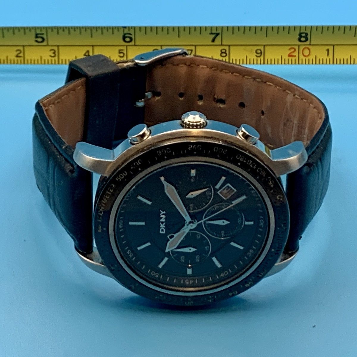 DKNY DKNY NY-1478 Men’s Chrono Wristwatch St Steel Works New Batt Size ONE SIZE - 12 Thumbnail