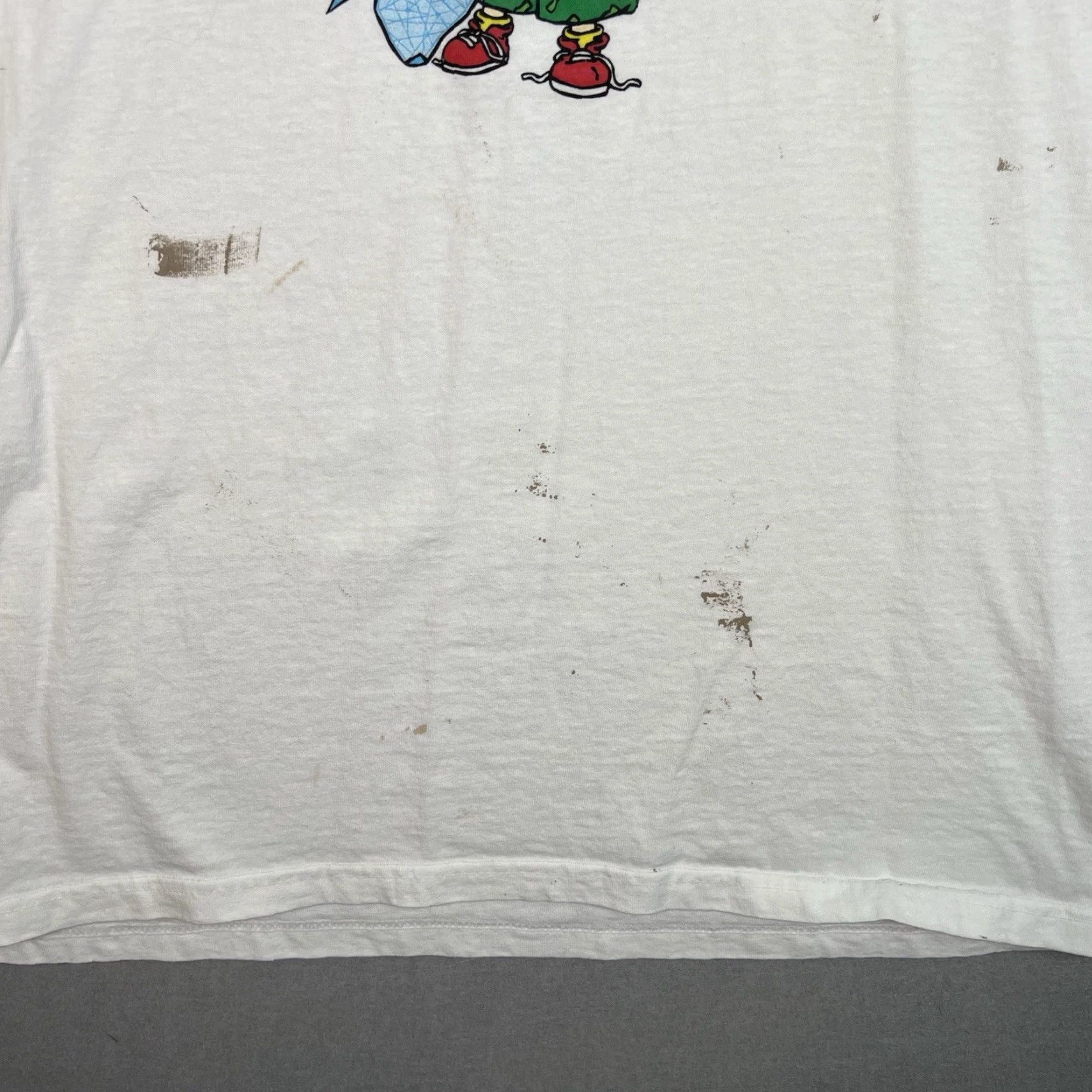 Delta VINTAGE 90s Nickelodeon Rugrats Discover America Shirt Adult XL White Mens Size US XL / EU 56 / 4 - 6 Thumbnail