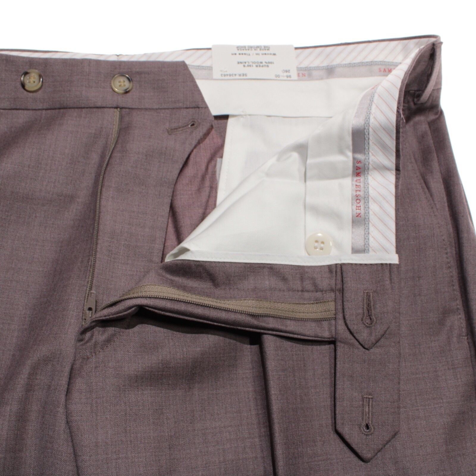 Samuelsohn Samuelsohn New with tags Dress Pants Size 38 US In Purple Size US 38 / EU 54 - 3 Thumbnail