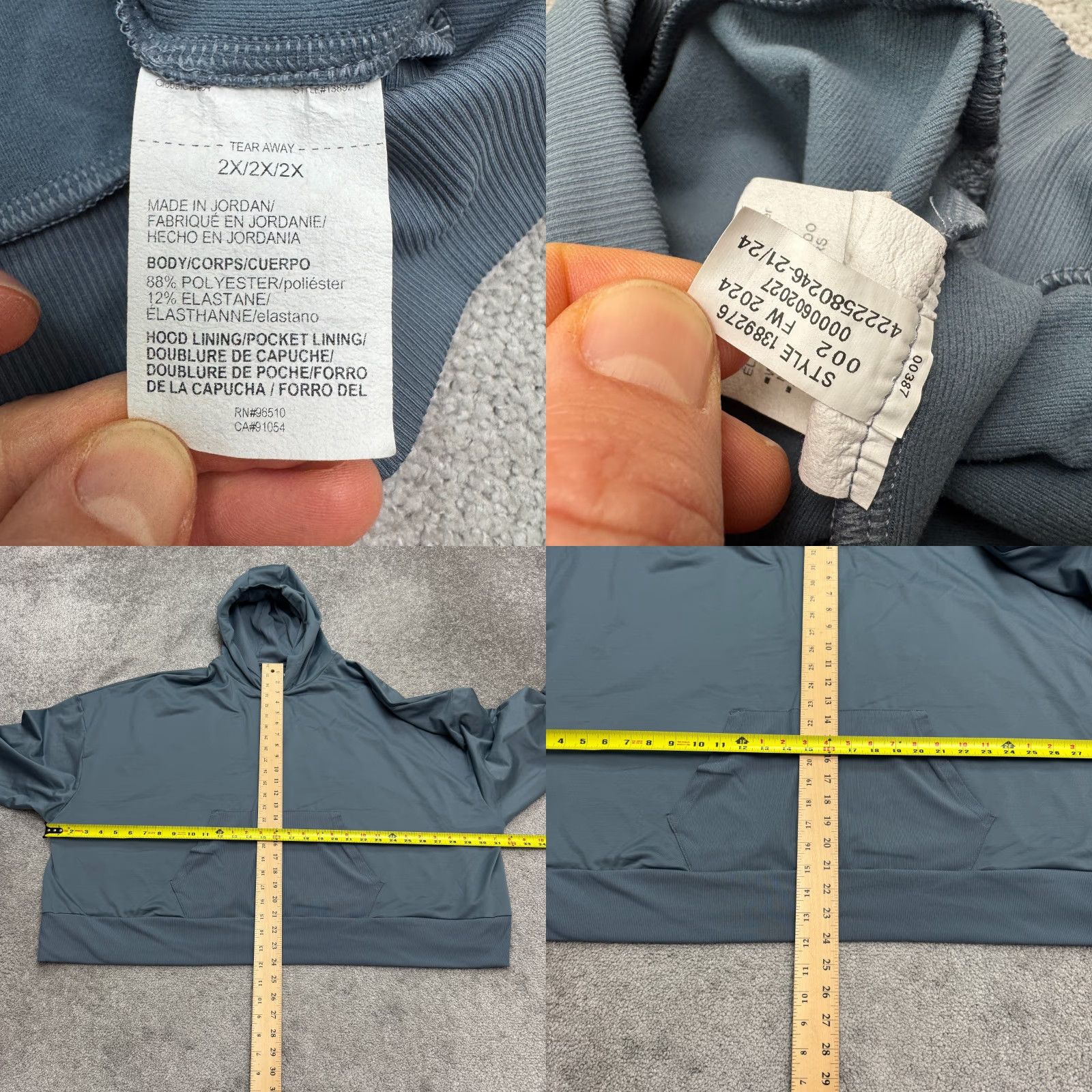Under Armour Under Armour Hoodie Women's 2X Plus Blue Pullover Sweatshirt Lightweight Breathable Logo Casual Sleeve Long Sleeve Size XXL / US 16-18 / IT 52-54 - 8 Thumbnail