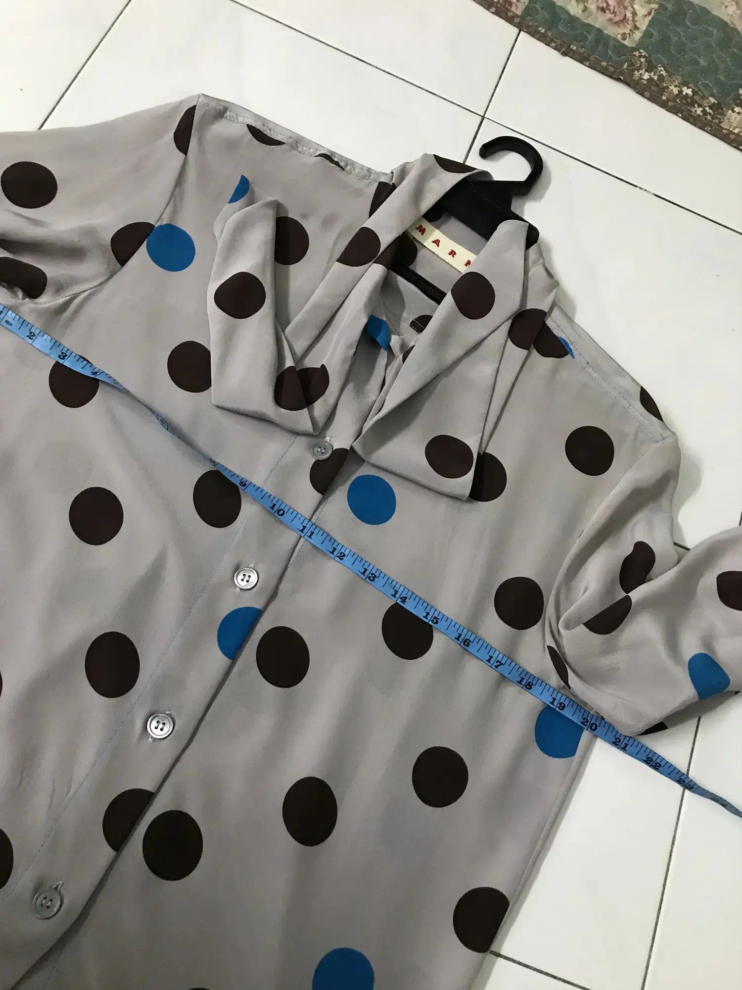 Marni Vintage Marni Flaminia Polka Dot Bow Shirt Size US M / EU 48-50 / 2 - 5 Thumbnail