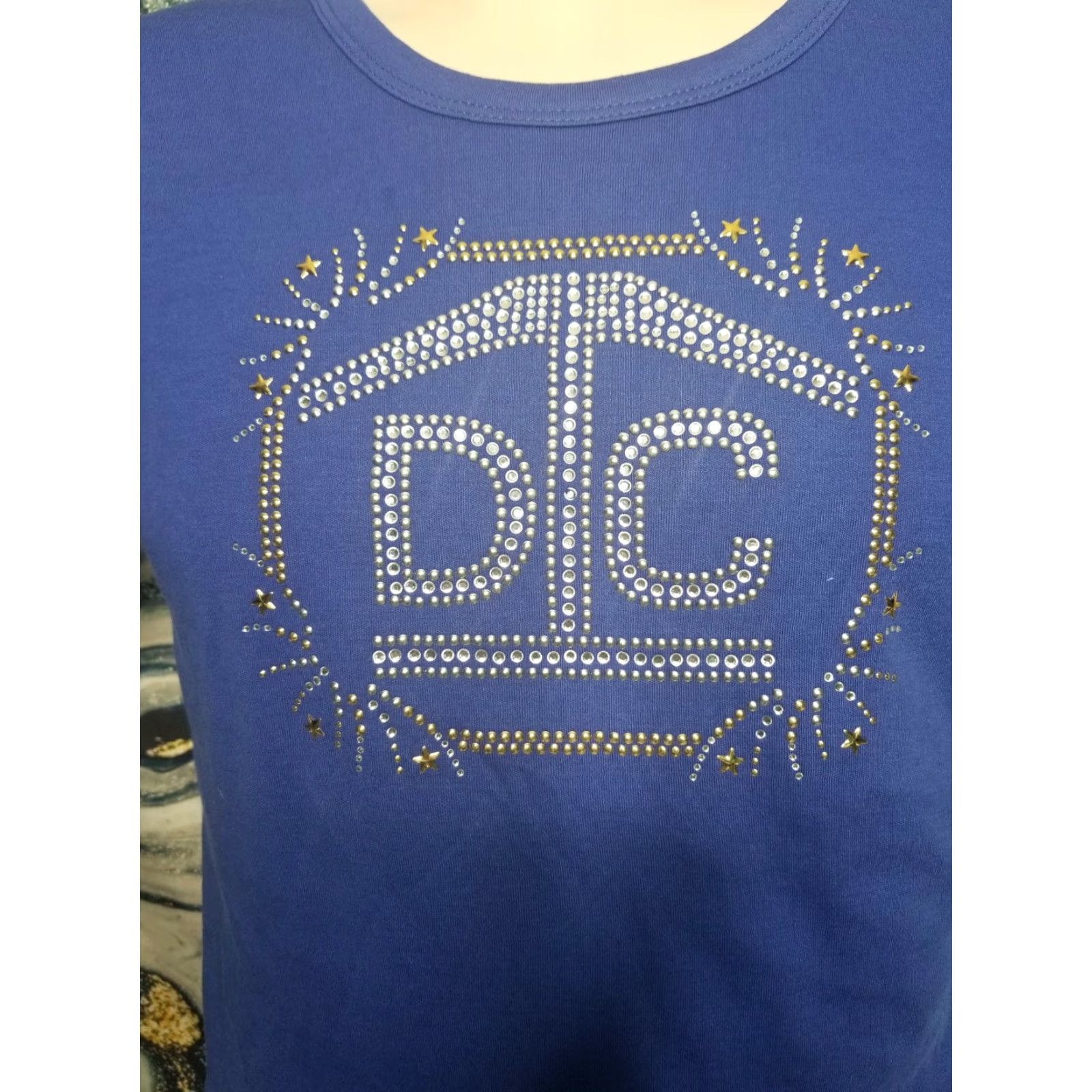 Vintage Womens Isaac's Design Washington DC Travel T Shirt Rhinestone Embellishments Size M / US 6-8 / IT 42-44 - 3 Thumbnail