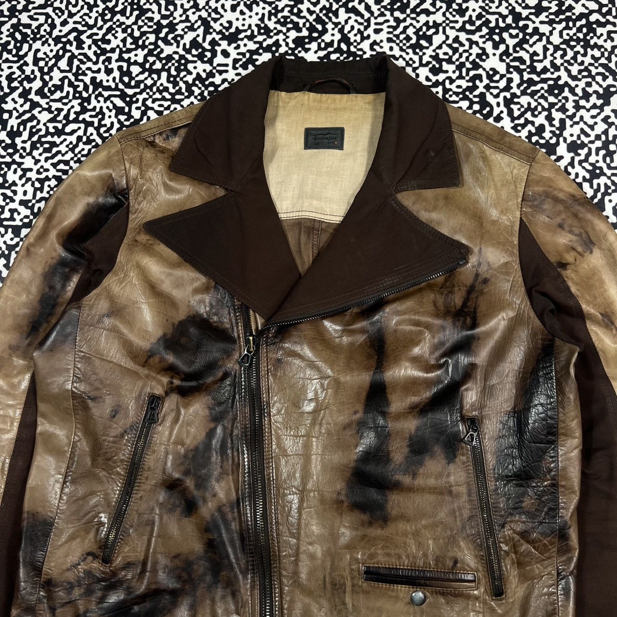 Hugo Boss HUGO BOSS Calfskin Leather Handcrafted Biker Jacket Rare Size US L / EU 52-54 / 3 - 4 Thumbnail