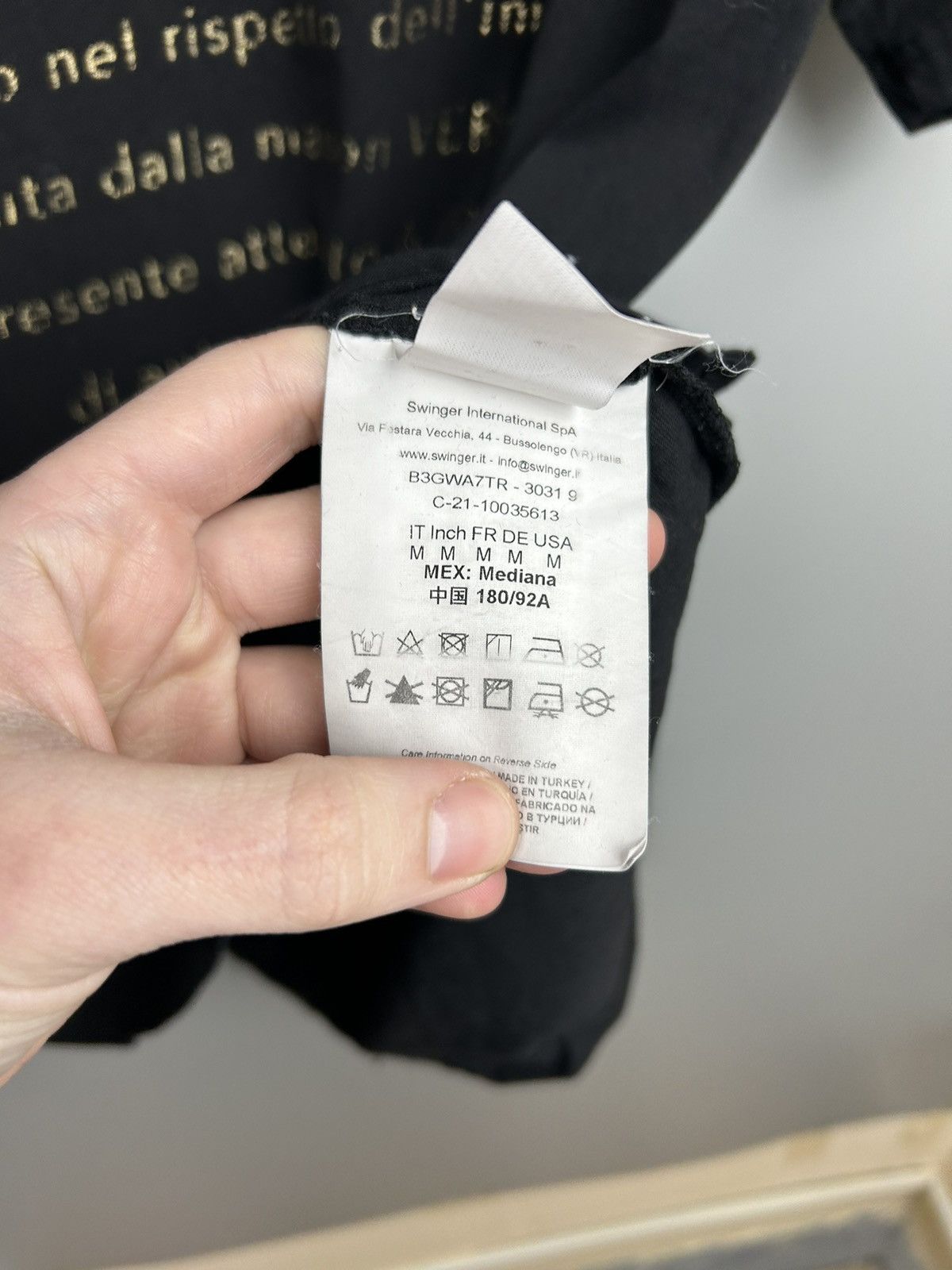 Versace × Versace Jeans Couture Versace Jeans Couture Black T shirt Logo Size US M / EU 48-50 / 2 - 14 Thumbnail