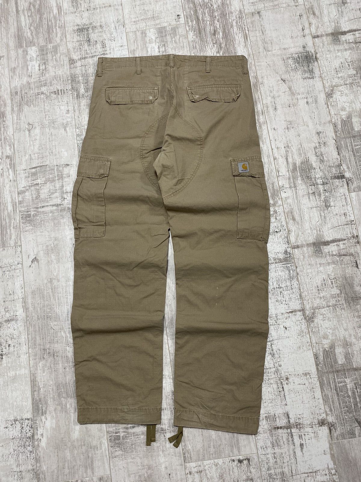 Carhartt × Vintage 👀VINTAGE CARHARTT WIP REGULAR CARGO PANTS BEIGE Size US 34 / EU 50 - 2 Thumbnail
