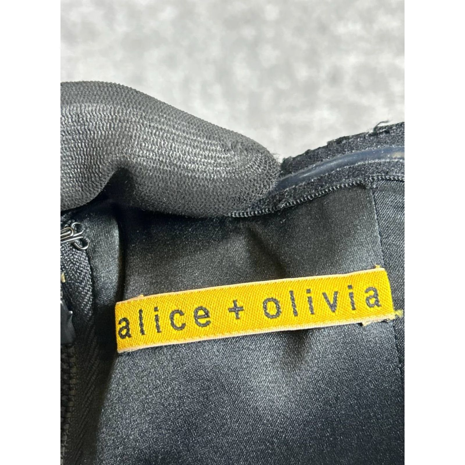 Alice + Olivia Alice + Olivia Dress Womens 3XS Black Blouson A-Line Sleeveless Short Party Cocktail Dress Blouson Size XXS / US 00 / IT 34 - 3 Thumbnail