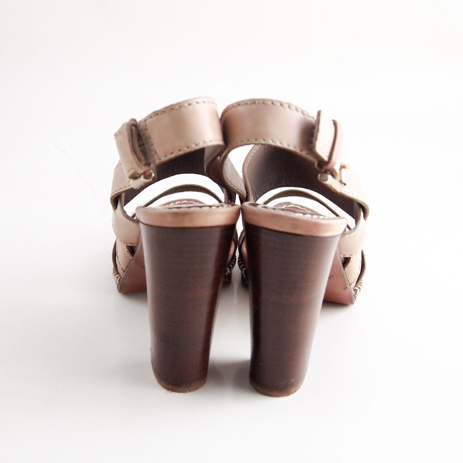 Santoni Santoni Rose Collection Sandals Brown Leather US 7.5 EU 37.5 Size US 7.5 / IT 37.5 - 8 Thumbnail
